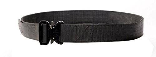 Crosstac 5-Row Stitched Tactical Belt, Black Web/Black Buckle, 38-40, 135004-BLK-38-40