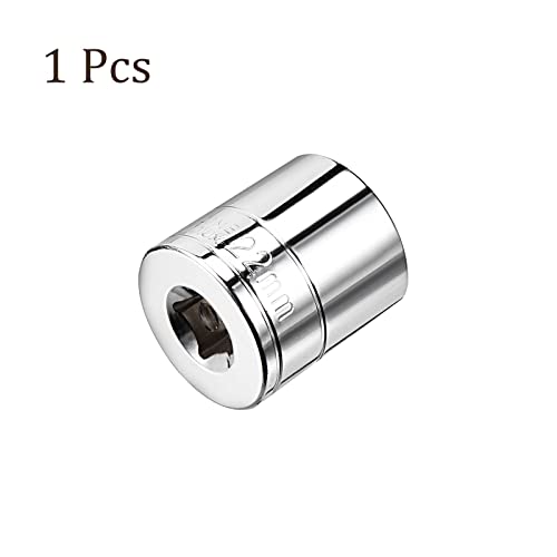 Kozelo 6 Point Shallow Socket - [3/8 Inch X 22Mm] Square Drive For Car Mechanical Equipment Repair Use, Cr-V Steel Metric Sizes #TOP4