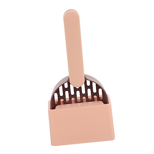 NOLITOY 1 セット 猫砂シャベルセット 猫砂スクープホルダースタンド ペット 人工的な キャリア 拡張可能な猫砂スクープ 猫用トイレスクープ 猫砂クリーナー クリーニング用品 プラスチック