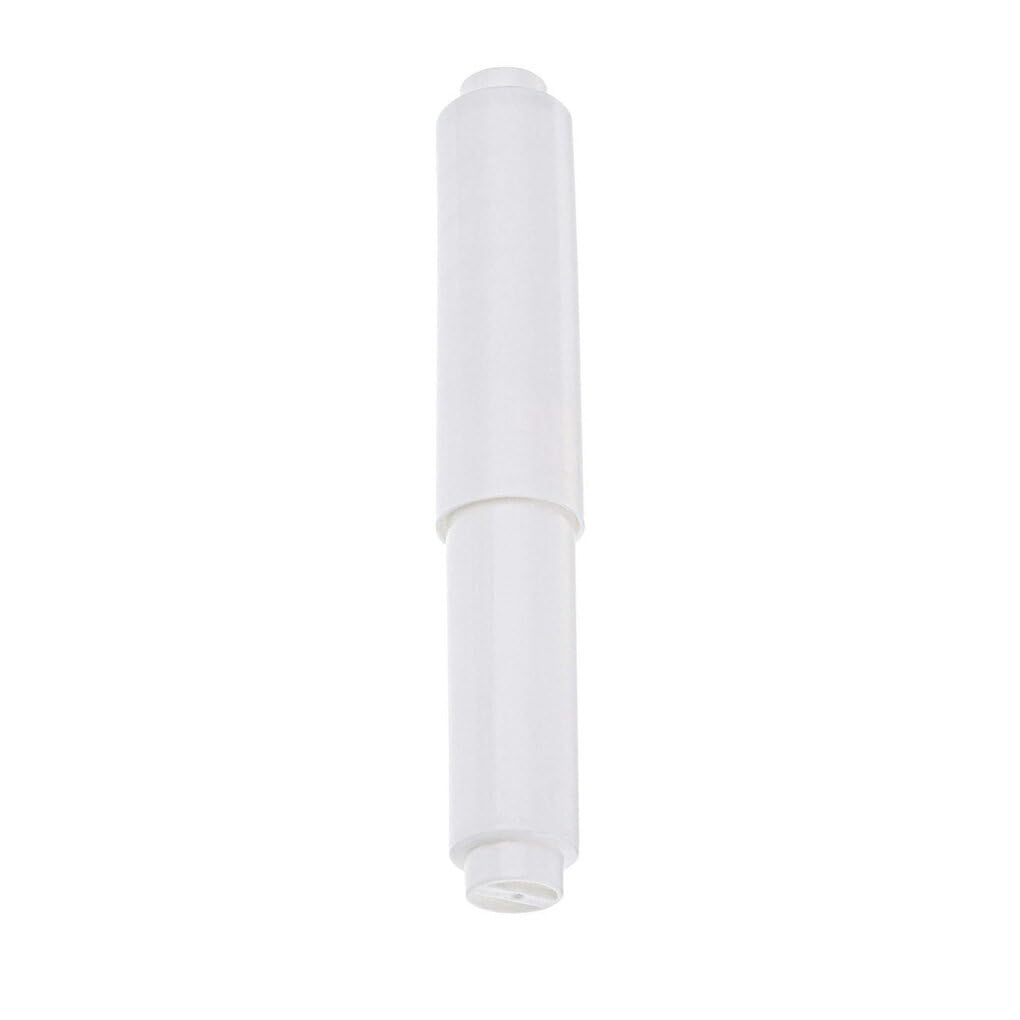 Weißer Toilettenpapierhalter – Verstellbar, Federbelastet, Einfach Zu Montieren (aus Kunststoff)