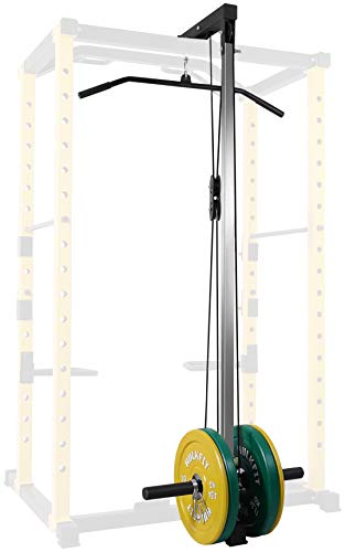 HulkFit Lat Pull-Down and Low Row Attachment for HulkFit Multi-Function Adjustable Power Cage, 500-Pound Capacity