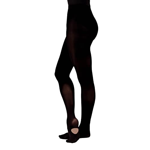 El Mejor Listado de Ropa de Danza los 5 mejores. 42 Malla de Ballet Convertibles | Dancefield - Mallas para Mujer Doble Uso - Color Negro, Unitalla | Calidad Premium - Sumamente Elásticas y Duraderas - Ideal para Danza o Gimnasia