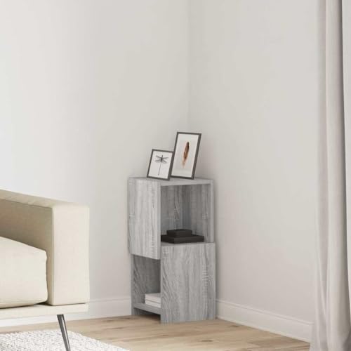 Genérico Armario de Esquina Gris Sonoma 25,5x25x55cm,Mobiliario,Armarios y Almacenamiento,Taquillas y armarios de Almacenamiento,889826