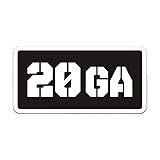 20 GA Ammo Can Label Gun Ammunition Box Gauge Slug Vinyl 4' Gloss Sticker