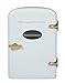 Frigidaire Retro Mini Personal Fridge Cooler, Holds up to 9 Cans, Portable for Car, Office, Bedroom, Dorm Room, or Cabin, Includes 110V AC and 12V DC cords - White Gold (Special Edition Color)