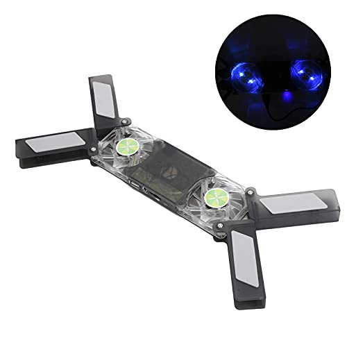 Laptop Cooler Pad Dual Fan Light - Emitting Notebook miniatura 6
