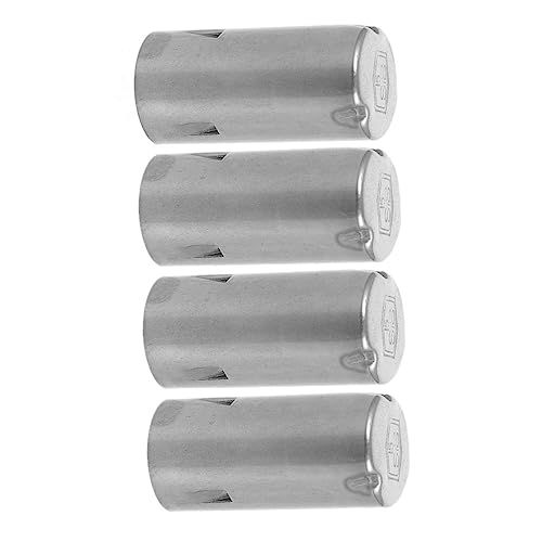 KICHOUSE 4pcs Metal Test Tube Cover 15mm Stainless Steel Caps 304 Lab Tube Protective Cover