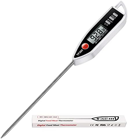 Meat Food Thermometer, Digital Candy Cooking Thermometer, Kitchen Cooking Thermometer Instant Read for BBQ Grill, Oil, Milk, Bath Water, Deep Fry, Candle Temperature