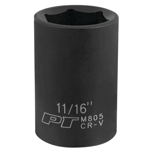 Image of Performance Tool M805 1 /2 Drive 11 /16 6-Point Impact Socket for Heavy Duty Automotive Repairs and Maintenance