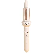PretiHom Automatic Rotating Curling Iron - 1.1 Inch (28mm) Curling Wand for Beach Waves, Anti-Scald, Anti-Tangle, Ceramic Coating, Dual Voltage, Hair Curler for Women, All Hair Types