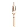 PretiHom Automatic Rotating Curling Iron – 1.1 Inch (28mm) Curling Wand for Beach Waves, Anti-Scald, Anti-Tangle, Ceramic Coating, Dual Voltage, Hair Curler for Women, All Hair Types