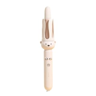 Barra de rizado perezoso completamente automática PretiHom, rizador giratorio eléctrico, rizado grande sin dañar el cabello Rizador de pelo cómodo de 32mm | Calienta a 410°F (210°C). Se adapta a cabello debajo del hombro a la mitad de la espalda, normal a grueso. Barril de cerámica