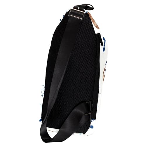 Mochila bandolera multicolor compacta con estampado de Dachshund de 16x36cm 2