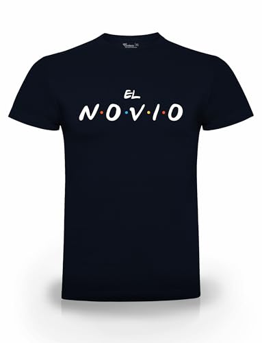 Camiseta Despedida de Soltero | Hombre | Manga Corta | Especial Grupos |100% algodón (Despedida Friends, El Novio)