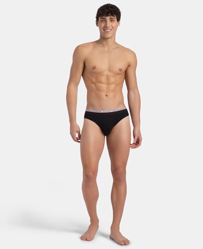 Image of Jockey US49 Men Super Combed Cotton Solid Brief with Ultrasoft Waistband