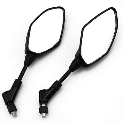 Espejos de moto con cristal antirreflejos y gran ángulo para Yamaha MT-10 y FZ6
