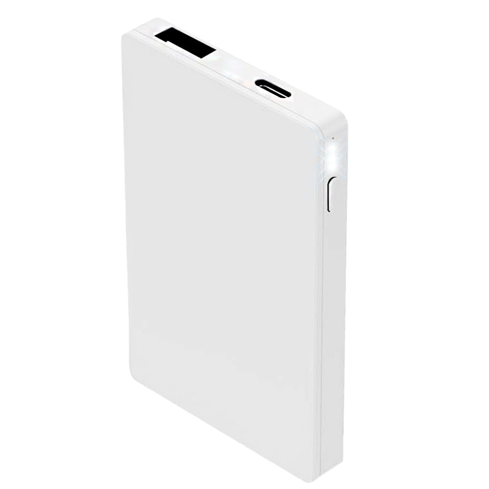 Amazon | 明誠 モバイルバッテリー 4000mAh 軽量 超薄型 小型