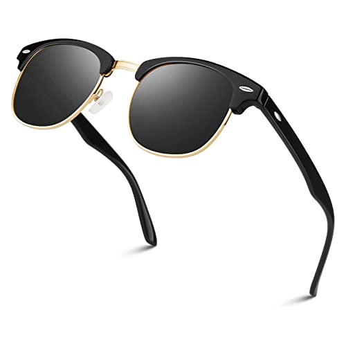 Linvo Gafas De Sol Hombre Mujer Polarizadas Retro Medio Marco Clásico Gafas 100 Protección Uv400 Para Conducir Linvo Gafas De Sol Hombre Mujer Polarizadas Retro Medio Marco Clásico Gafas 100 Protección Uv400 Para Conducir