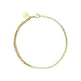 PURELEI® Kumu O Mix Armband (Gold), Damen Armband aus langlebigem Edelstahl, Wasserfester Schmuck, Länge verstellbar 16,5-20 cm
