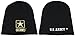 Trade Winds U.S. Army Star Black Embroidered Beanie Skull Cap Hat