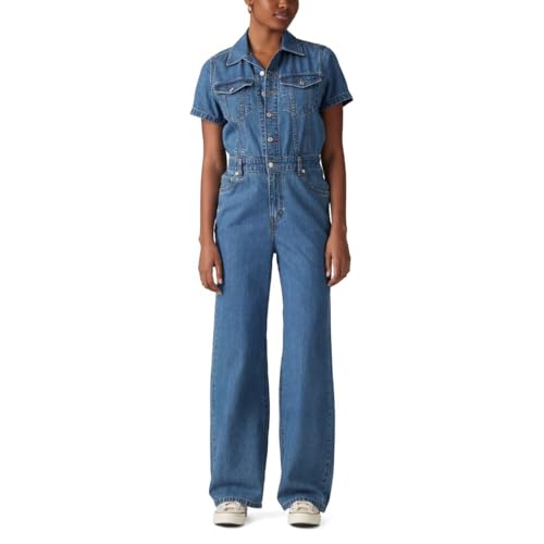 Levi's Women's Type Iii Jumpsuit, (New) Blue Joke, Small