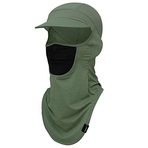Sunmeci Balaclava Sun Protection Breathable Brim Full Face Mask Cooling Fishing Boating Cycling Sun Mask For Men Women Green #TOP8