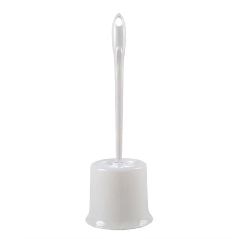 Plastic Handle Toilet Brush Set with Detachable Round Brushes