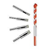 LionMount Diamond Drill Bit Set 5 Pcs Grit Hole Saw Kit for Glass Tiles Ceramic Marble Bottles DIY 6...