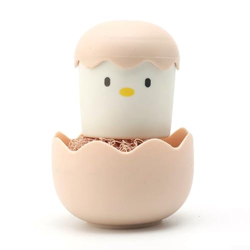 Spazzola multiuso per lavare i piatti con design divertente, offre una pulizia efficiente e comfort durante l'uso (rosa)