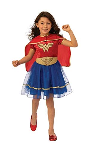 Disfraz niña Mujer Maravilla tutu con capa L miniatura 1