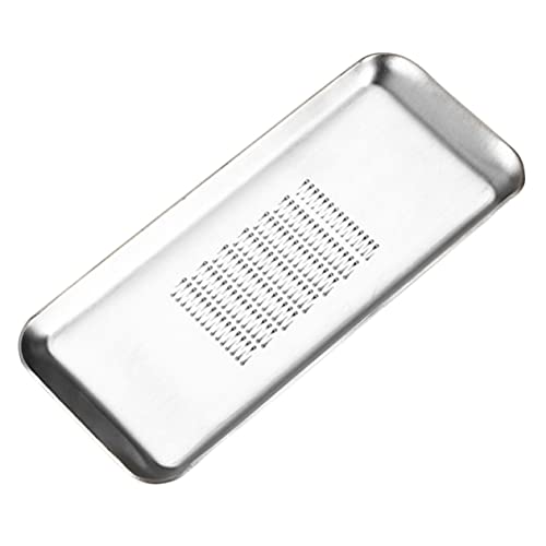 Frcolor ステンレス製磨姜器 野菜果物おろし器 ニンニク生姜グラインダー 切れ味鋭い刃付き 凹型設計で汁こぼれ防止 料理用多機能メタルグ