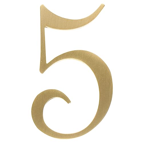 BinZyronic �������h�A�ԍ��v���[�g 1�s�[�X ? ���O�p�Z���T�C�� ���t���ȒP �ƒ�I�t�B�X�Ή� (3.1X5CM,�S�[���f��)