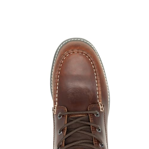 Image of Wolverine Men's Trade Wedge 6 inch Moc Toe Steel Toe Construction Boot