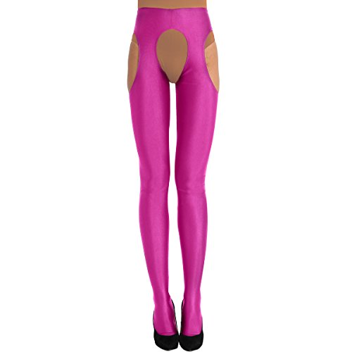 Image of CHICTRY Women's Tights Control Top Pantyhose Toe Garter Belt Hollow Out Stockings Panties