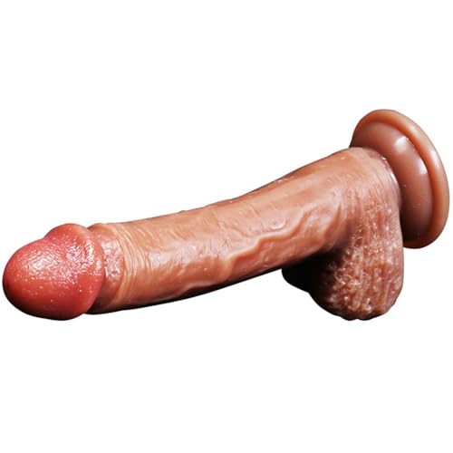 Gode ventouse grand format en silicone avec détails anatomiques - 4