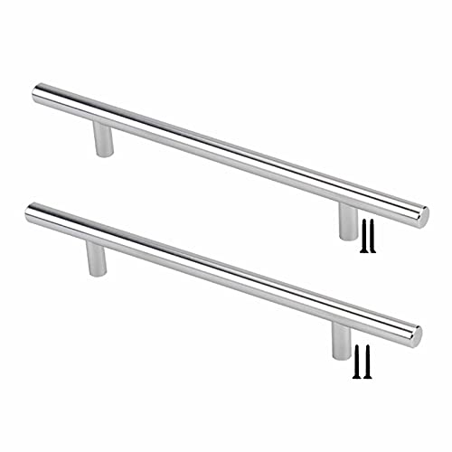 SXPXP Manijas 2 Tiradores de gabinete, cajón aleación Aluminio Plateado, Puerta Armario, herrajes for Muebles, decoración del hogar for baño, ropero con Tornillos(Hole Distance 160mm)