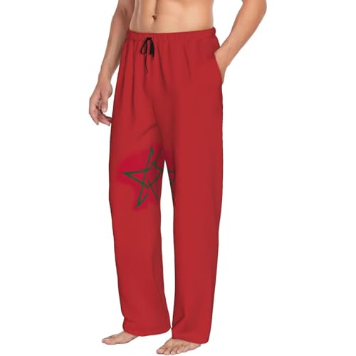 Pantalon de pyjama Maroc noir XXL à jambe large et poches