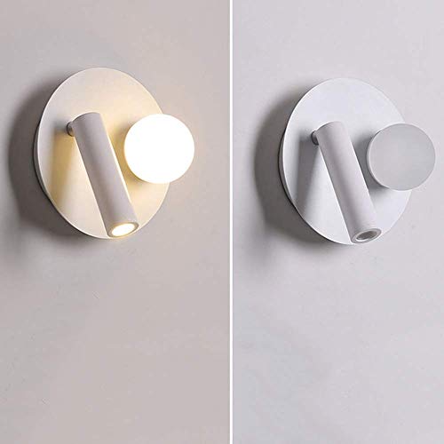 Apliques creativos LED para mesita de noche en el hogar, foco de lectura minimalista
