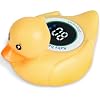 Baby Bath Thermometer with LED Display, Floating Duck Toy – 2-in-1 Water Safety Sensor for Infants, Color-Coded Alerts (Hot/Cold), Bath Tub Temperature Monitor, Cute Floating Bath Toy