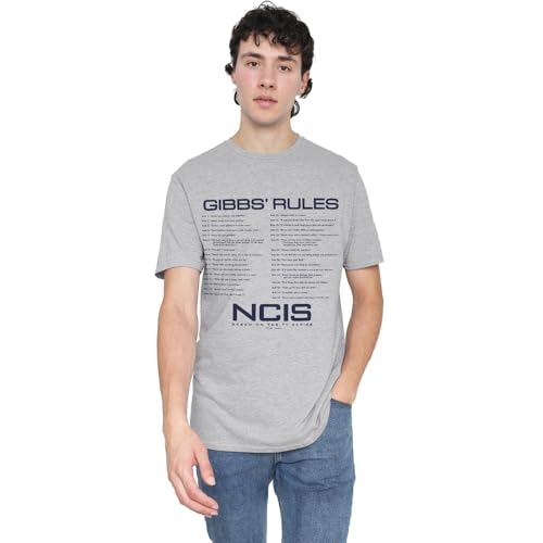 T-Shirt Mixte NCIS Gibbs Rules haut unisexe en coton pour fan de série policière