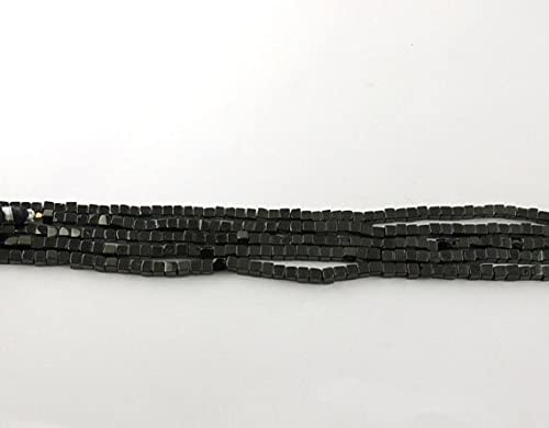 Spinelle noire en perles cubes 4mm 5mm LKBEADS pour atelier bijoux DIY