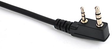 HYSHIKRA Walkie Talkie Handheld Speaker Mic Shoulder Microphone Compatible with BaoFeng UV-5R 5RA 5RB 5RC 5RD 5RE 5REPLUS 3R+ 2 Way Radio(with 3.5mm Earpiece)