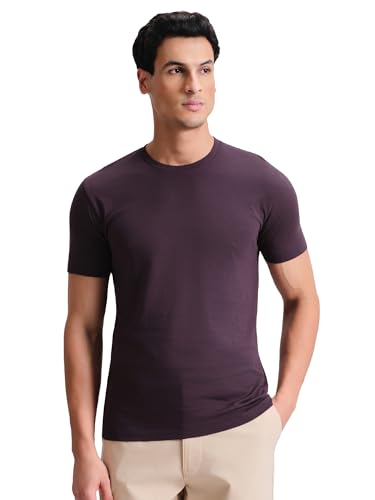Image of XYXX Men's Iconique Solid Supima Cotton Slim Fit T-Shirt | Super Soft Half Sleeve Tshirts with Superior Colour Retention