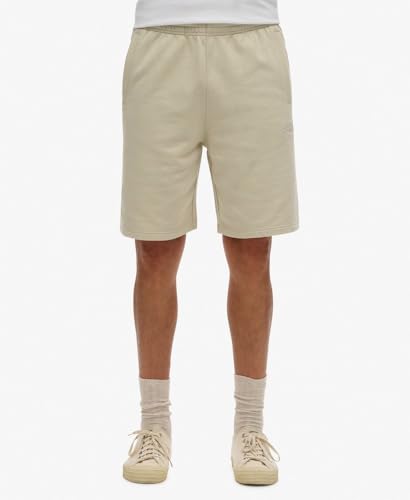 Superdry Para Hombre. M7110427A Bermudas Logotipo Essential Beige (L), Casual, AlgodóN - 2