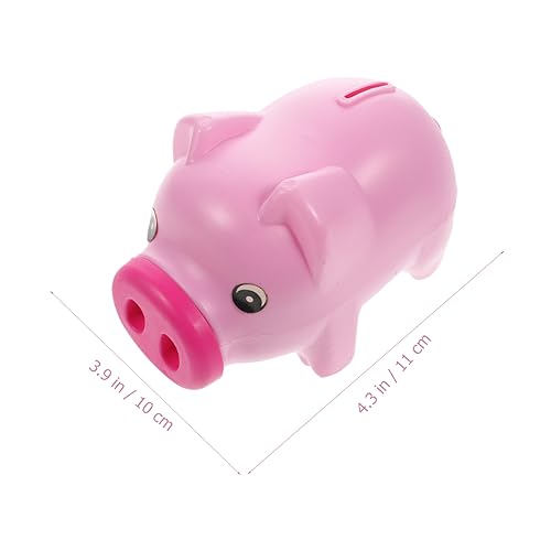 Toyvian Cofrinho de animal com estampa de porco de desenho de porco inquebrável Cofre de moedas, moe