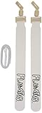 Flag-a-Tag Sonic Boom Flag Belts, White, 42-inch (One Dozen)