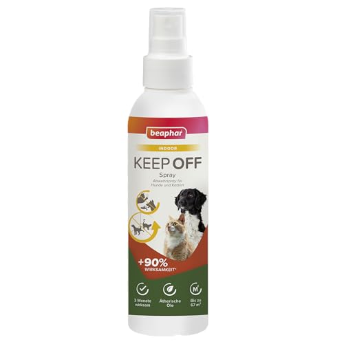 beaphar - Keep Off Fernhalte-Spray Indoor - Hält Hunde, Katzen Und Marder Von Behandelten Bereichen Fern - Fernhaltespray - Bis Zu DREI Monate Wirksam - 200 ml