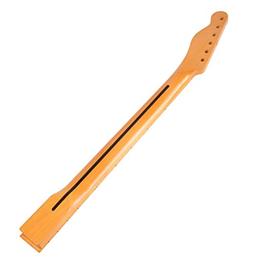 Bticx Pescoço de guitarra elétrica – 22 trastes Maple inacabado para substituição do pescoço da guit