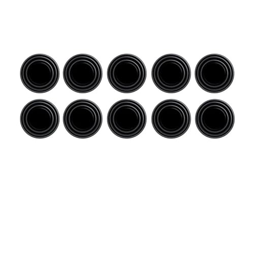 Coussinets antichoc universels épais | Lot de 10 joints d'étanchéité noirs pour portières