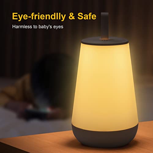 Image of Touch Lamp, Portable LED Night Light with Quick USB Charging Port, 5 Level Dimmable Warm White Light & 13 Color Changing RGB for Bedroom Living Room Outdoor Camping